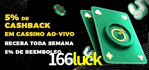 Promoções do cassino ao Vivo 166luck